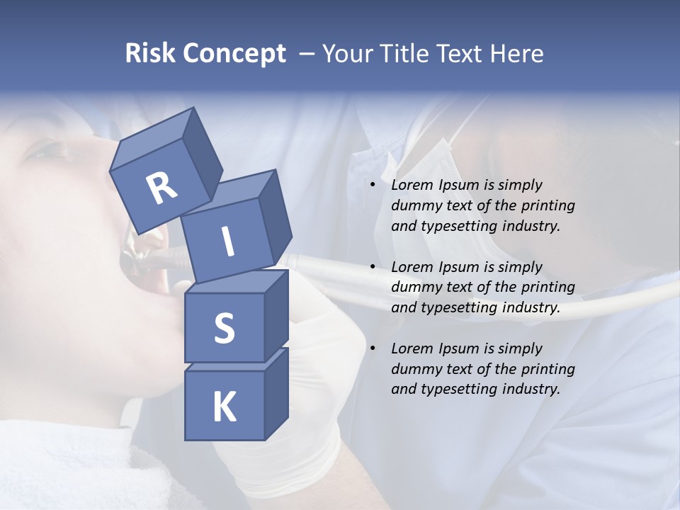 A Man Getting His Teeth Checked By A Dentist PowerPoint Template
