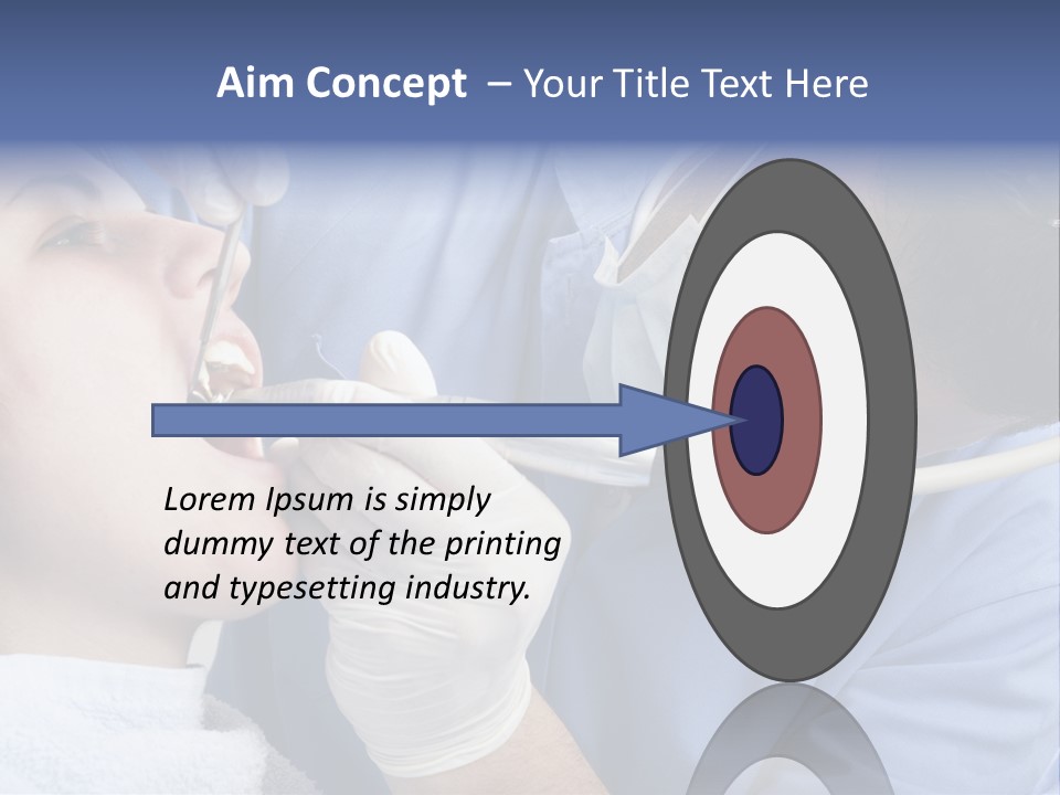 A Man Getting His Teeth Checked By A Dentist PowerPoint Template