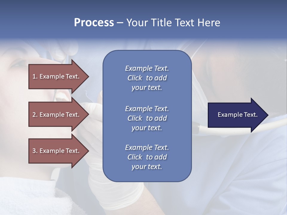 A Man Getting His Teeth Checked By A Dentist PowerPoint Template