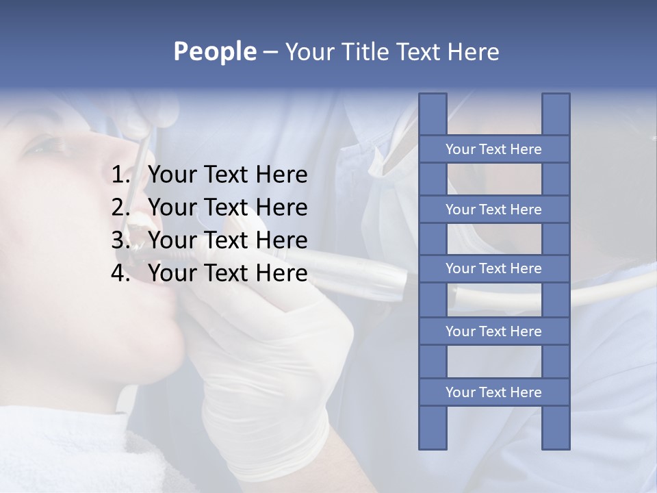 A Man Getting His Teeth Checked By A Dentist PowerPoint Template