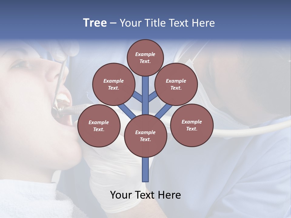A Man Getting His Teeth Checked By A Dentist PowerPoint Template