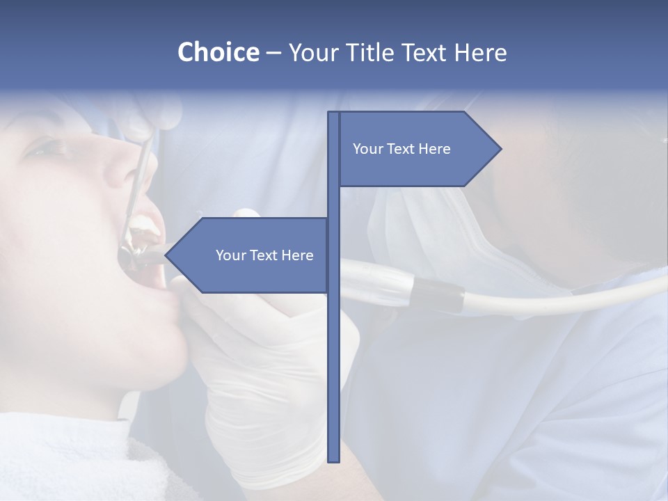 A Man Getting His Teeth Checked By A Dentist PowerPoint Template