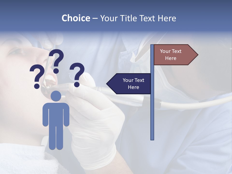 A Man Getting His Teeth Checked By A Dentist PowerPoint Template