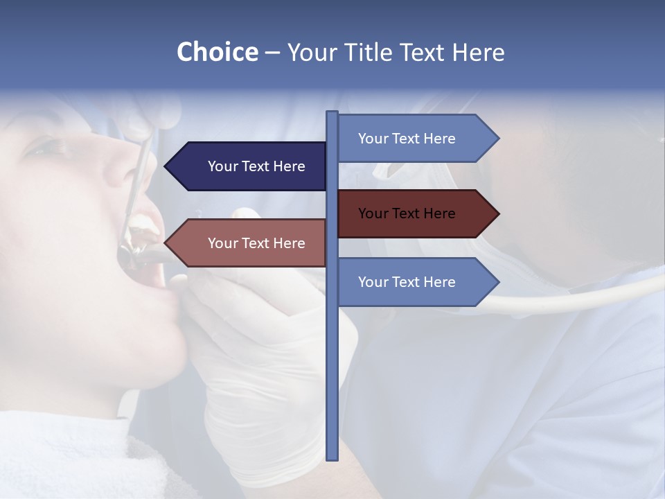 A Man Getting His Teeth Checked By A Dentist PowerPoint Template