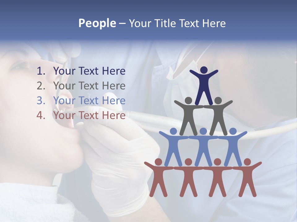 A Man Getting His Teeth Checked By A Dentist PowerPoint Template