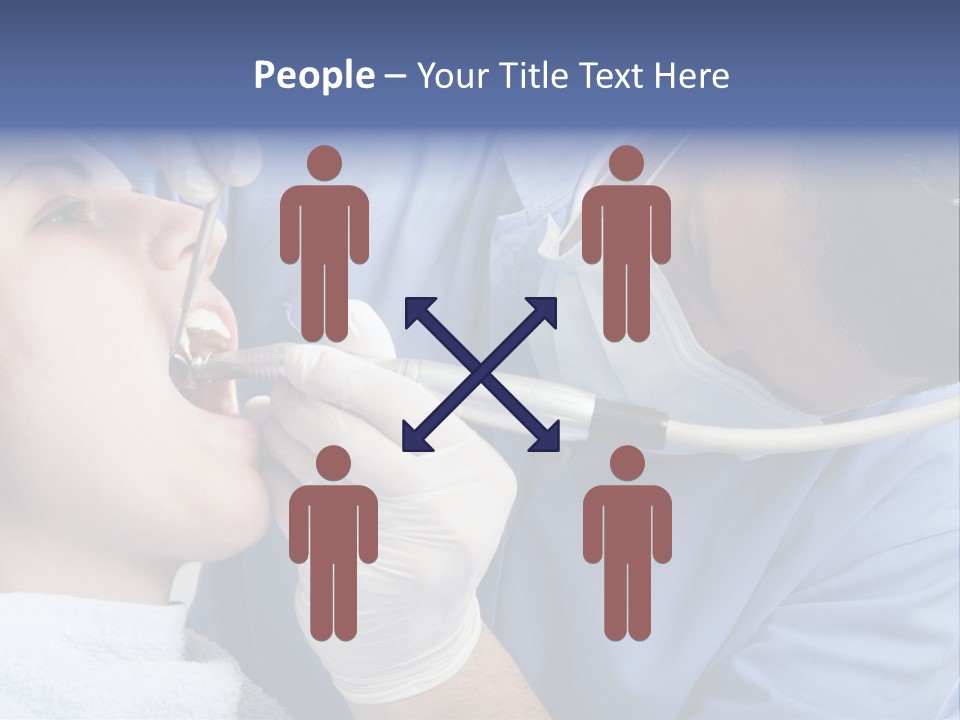 A Man Getting His Teeth Checked By A Dentist PowerPoint Template