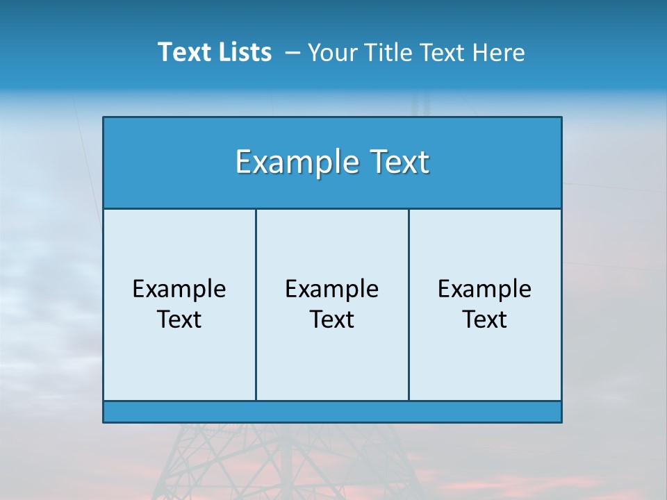 Sky High Equipment PowerPoint Template