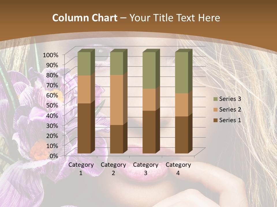 Model Petal Flower PowerPoint Template