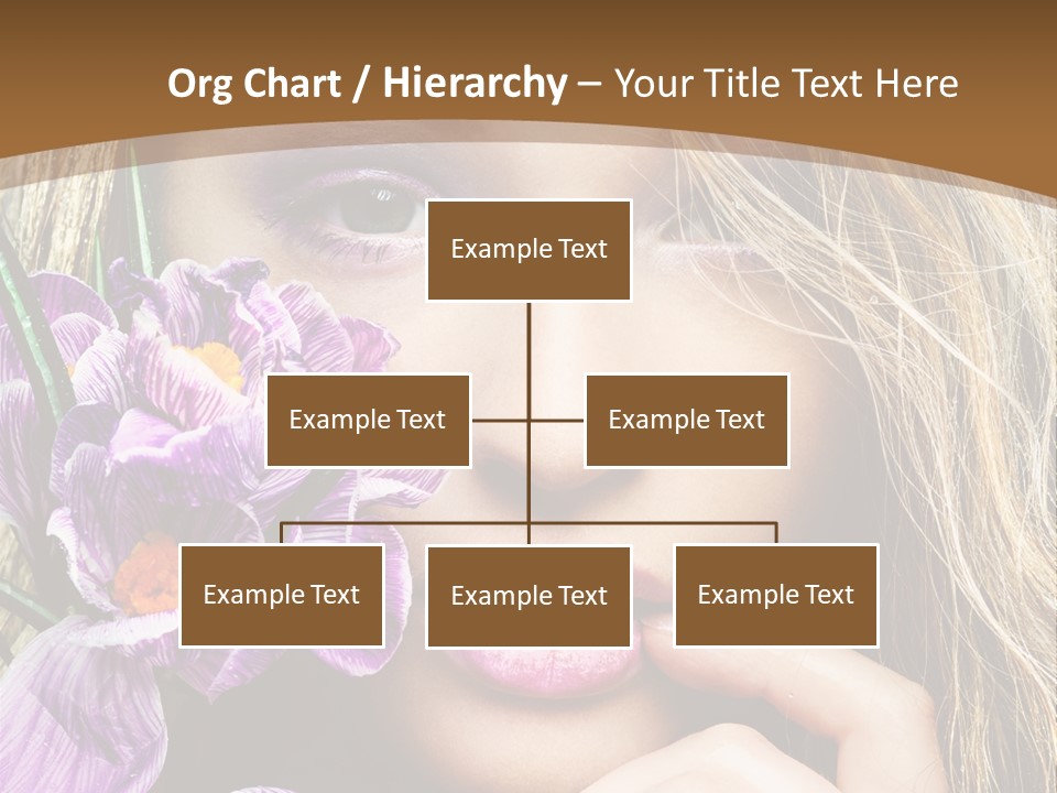 Model Petal Flower PowerPoint Template