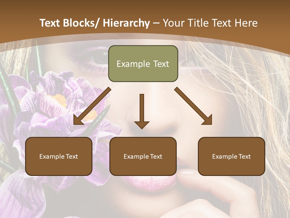 Model Petal Flower PowerPoint Template