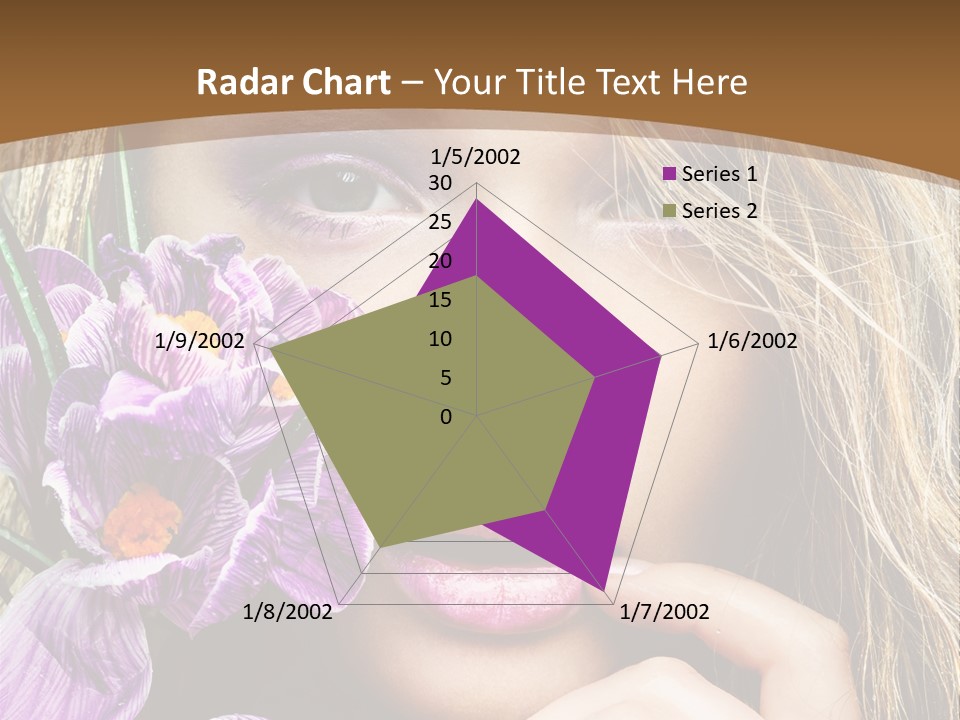 Model Petal Flower PowerPoint Template