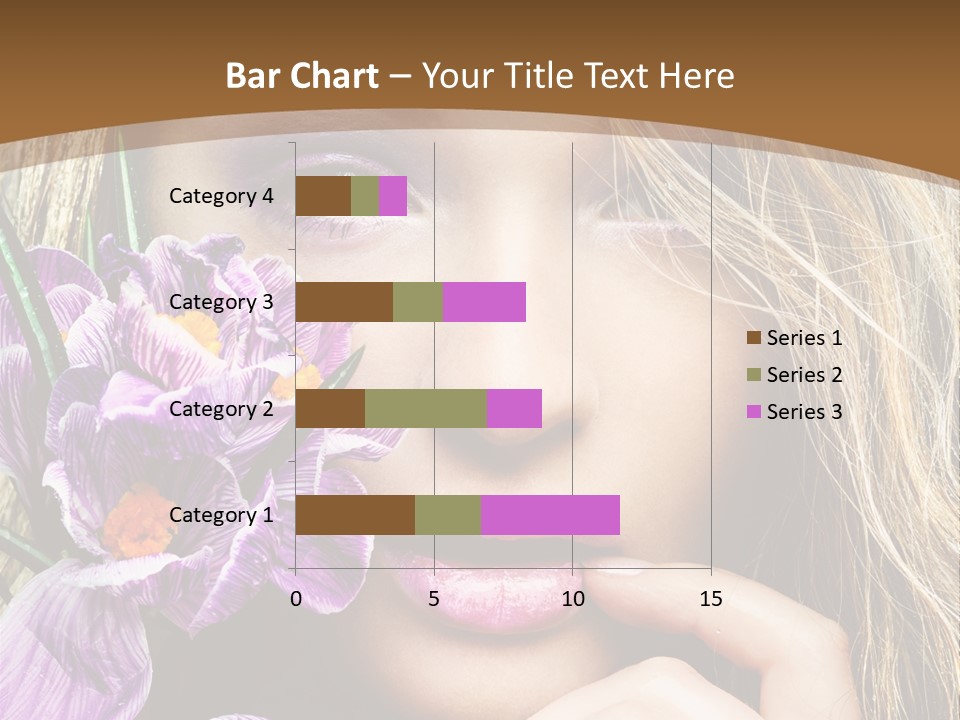 Model Petal Flower PowerPoint Template