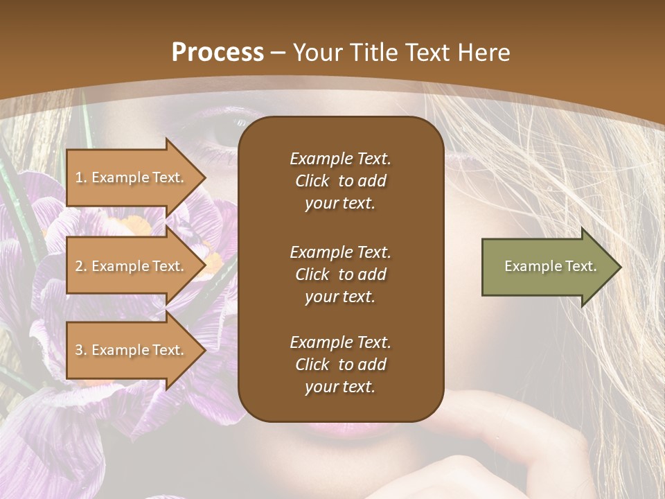 Model Petal Flower PowerPoint Template