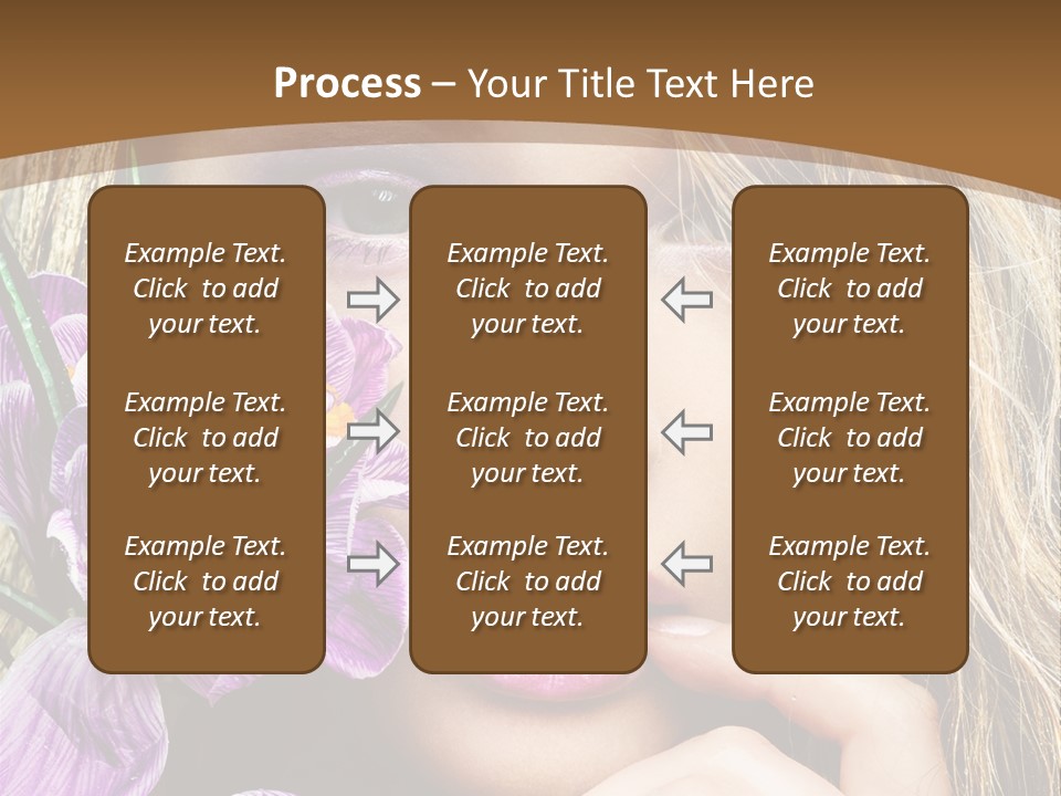 Model Petal Flower PowerPoint Template