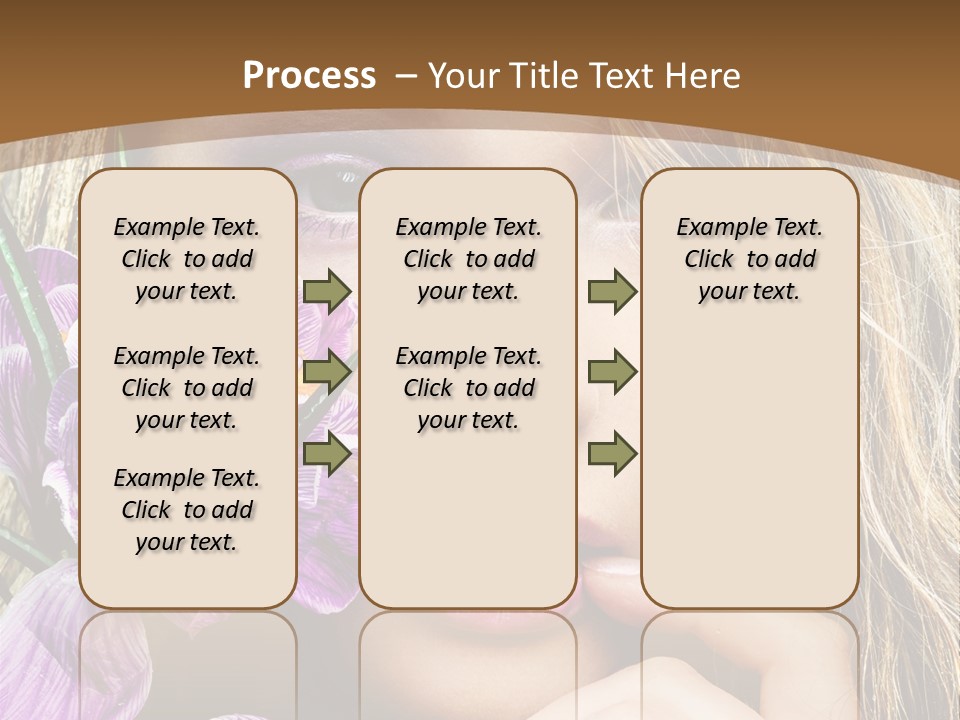 Model Petal Flower PowerPoint Template