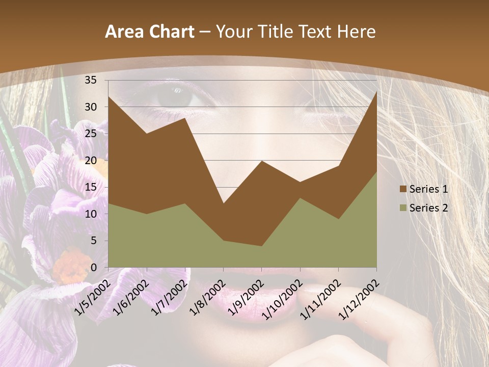 Model Petal Flower PowerPoint Template