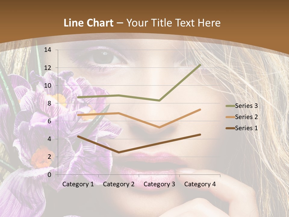 Model Petal Flower PowerPoint Template