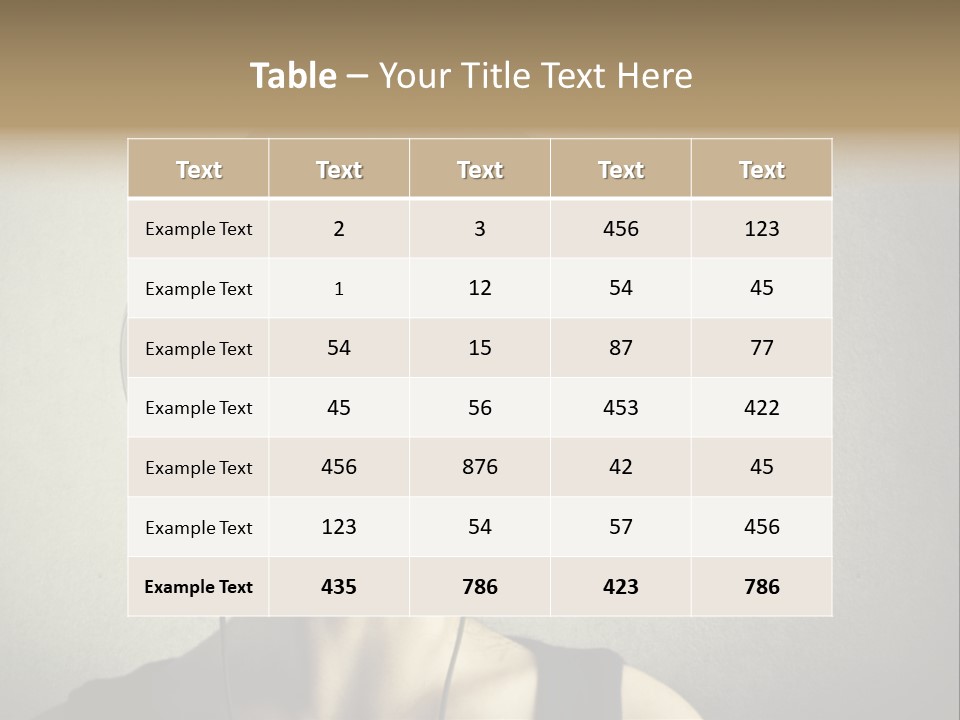 Lesson Beauty Isolated PowerPoint Template