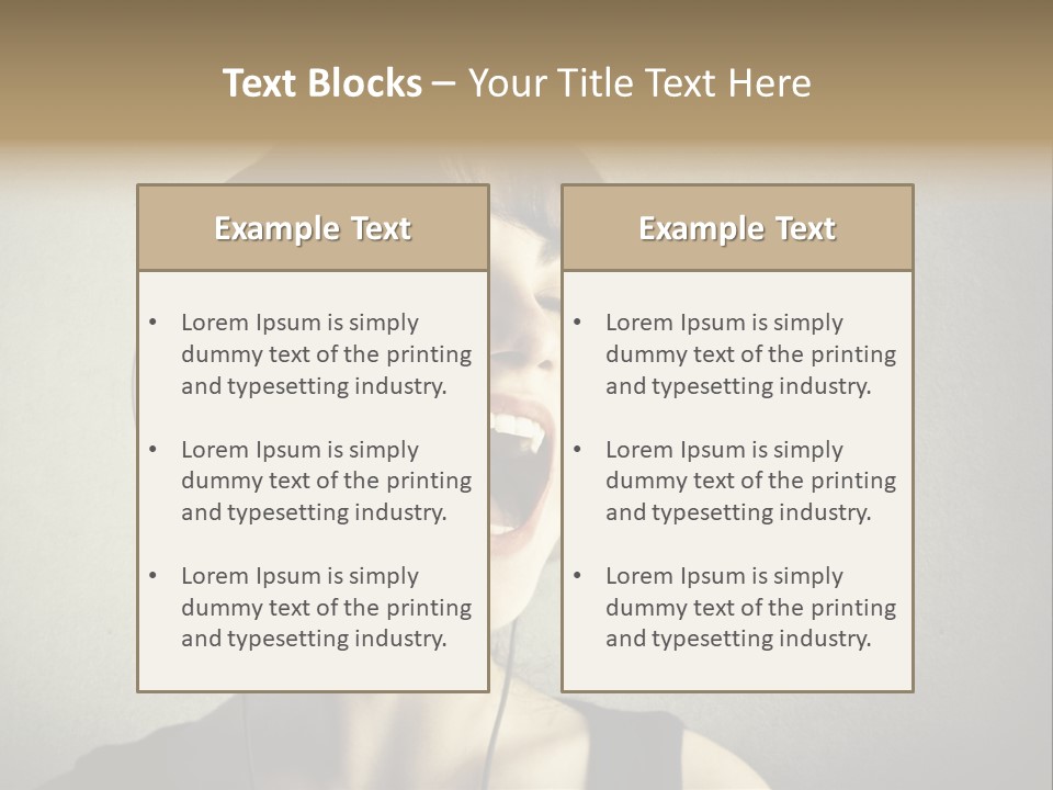 Lesson Beauty Isolated PowerPoint Template