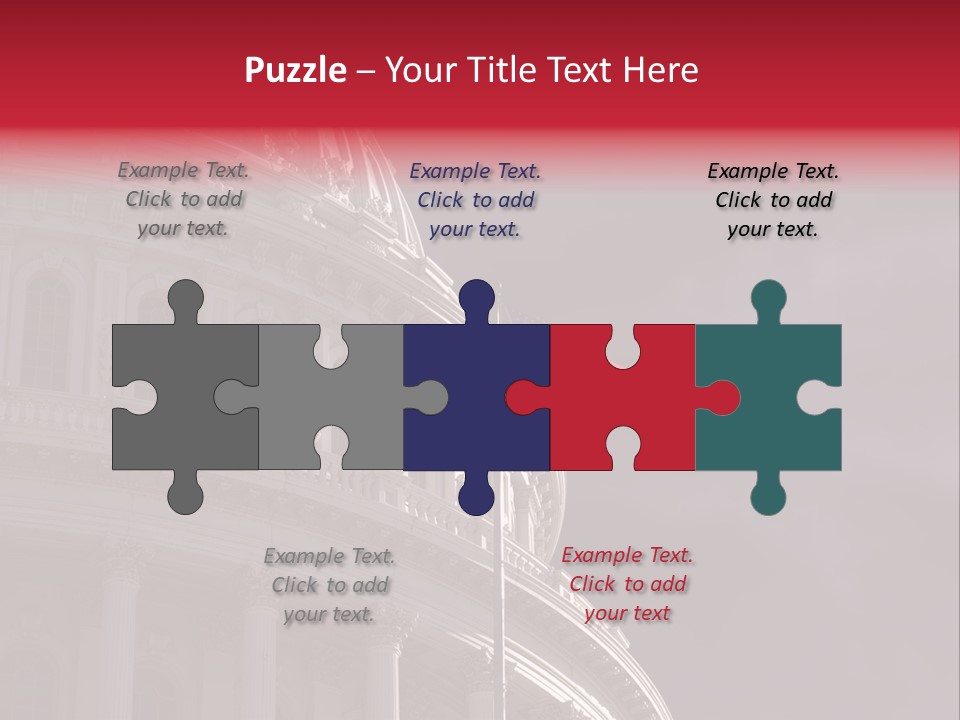 Senate Dome Washington PowerPoint Template