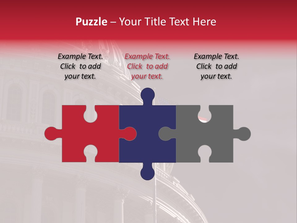 Senate Dome Washington PowerPoint Template