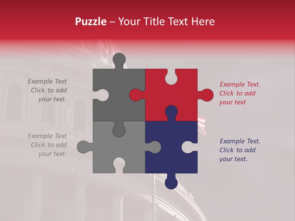 Senate Dome Washington PowerPoint Template