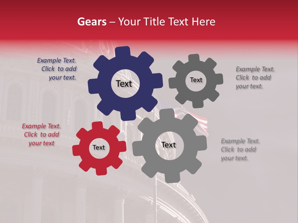 Senate Dome Washington PowerPoint Template