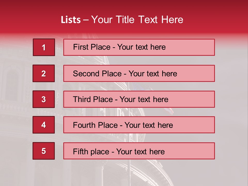 Senate Dome Washington PowerPoint Template