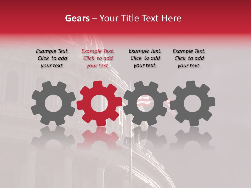 Senate Dome Washington PowerPoint Template