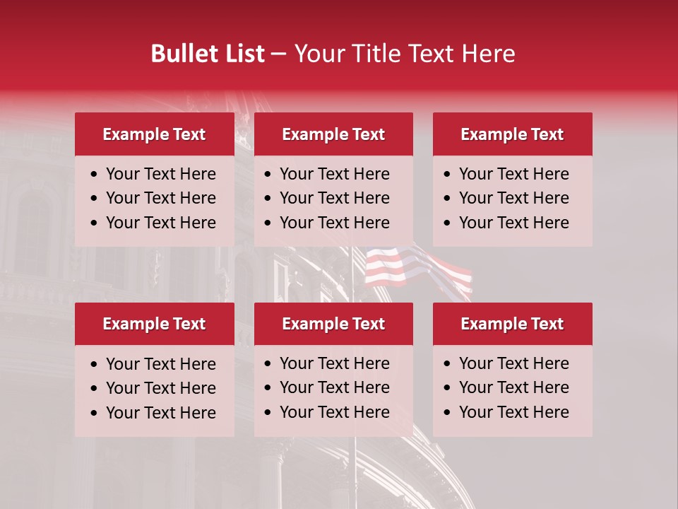 Senate Dome Washington PowerPoint Template