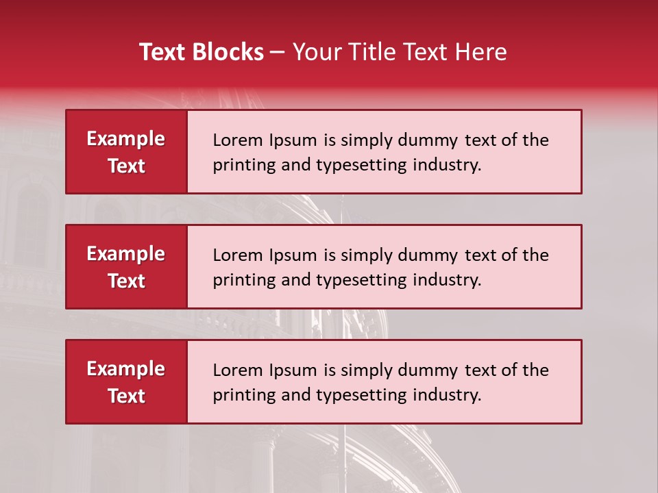 Senate Dome Washington PowerPoint Template