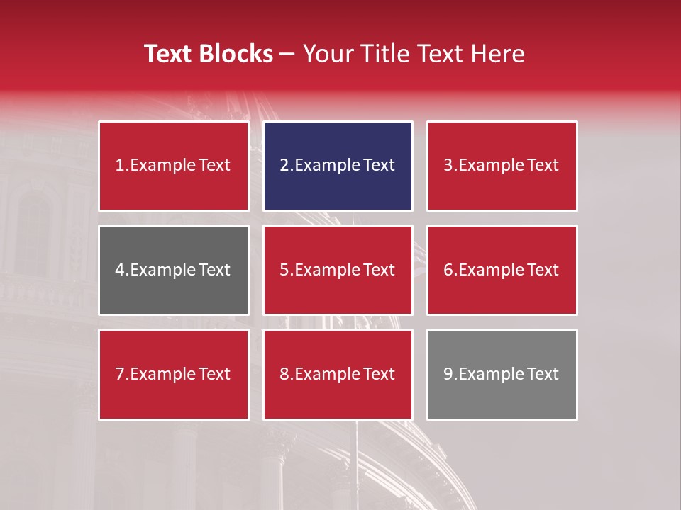 Senate Dome Washington PowerPoint Template