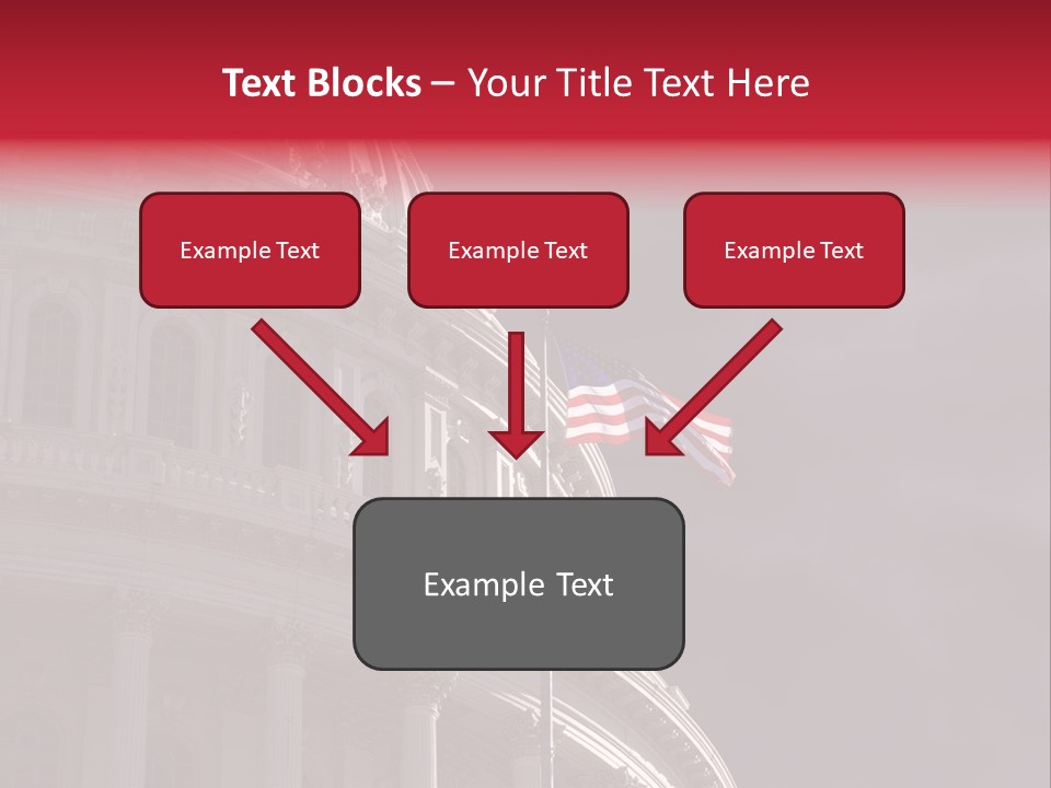 Senate Dome Washington PowerPoint Template