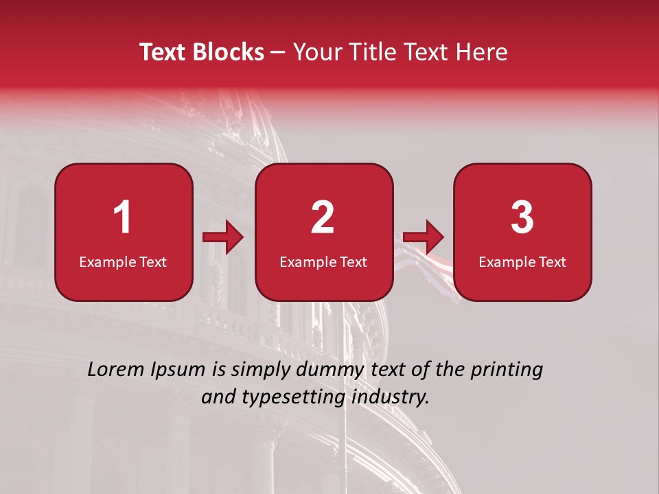 Senate Dome Washington PowerPoint Template
