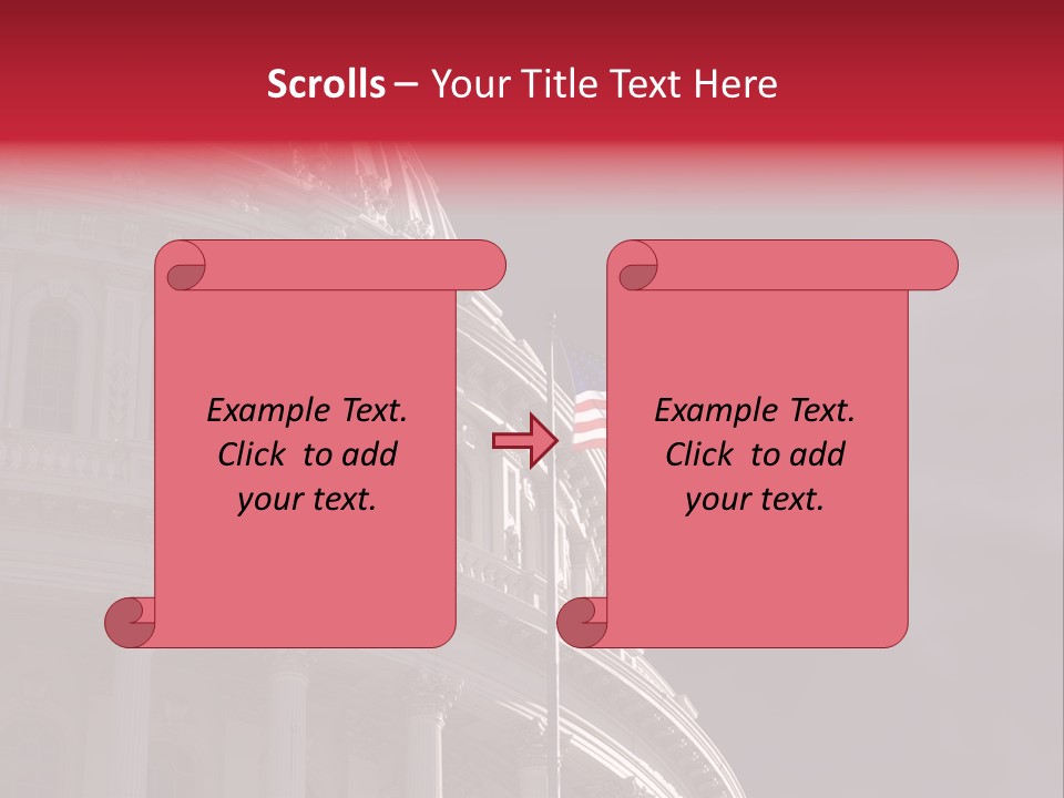 Senate Dome Washington PowerPoint Template
