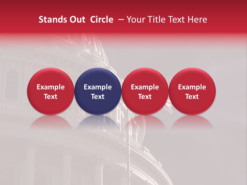 Senate Dome Washington PowerPoint Template