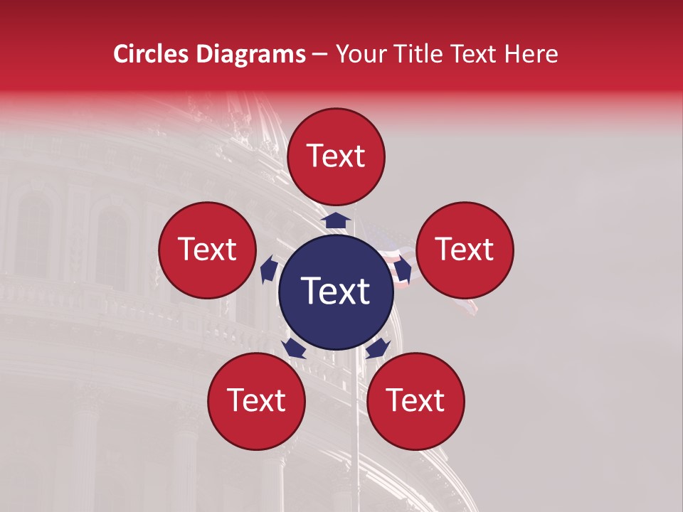Senate Dome Washington PowerPoint Template