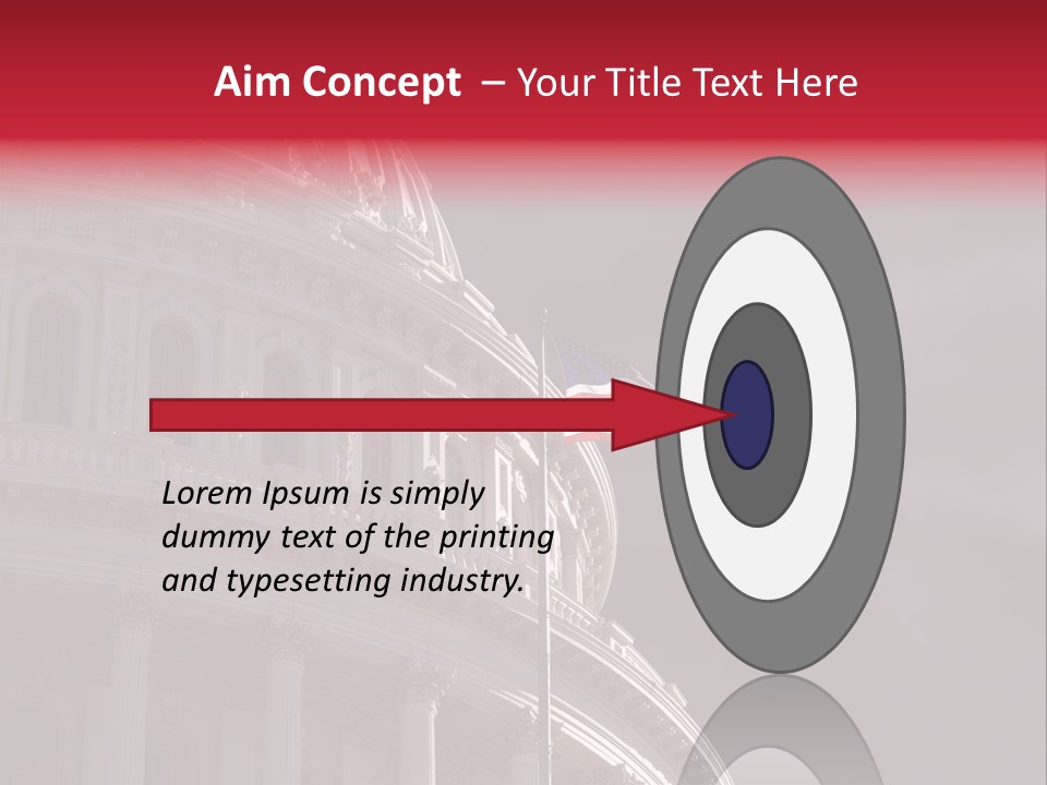 Senate Dome Washington PowerPoint Template