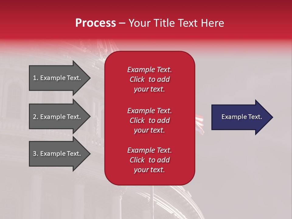 Senate Dome Washington PowerPoint Template