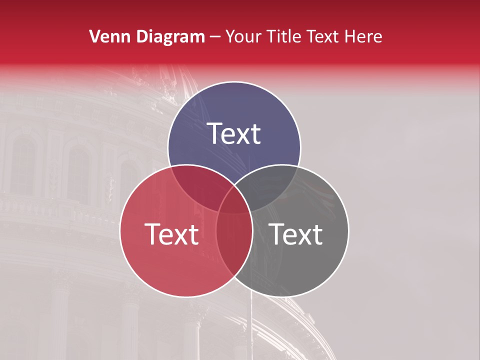 Senate Dome Washington PowerPoint Template