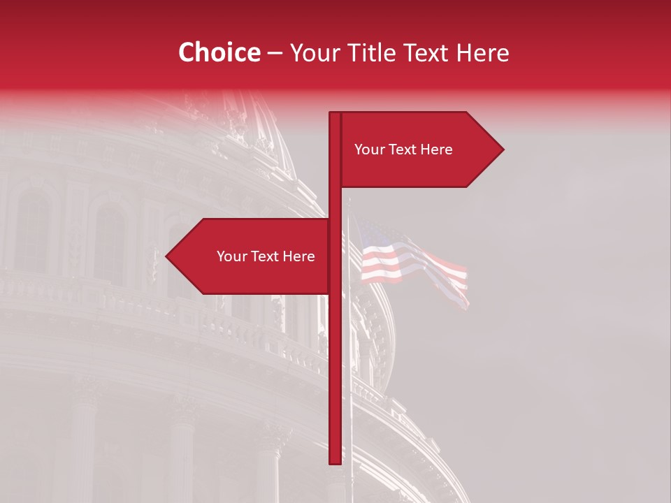 Senate Dome Washington PowerPoint Template