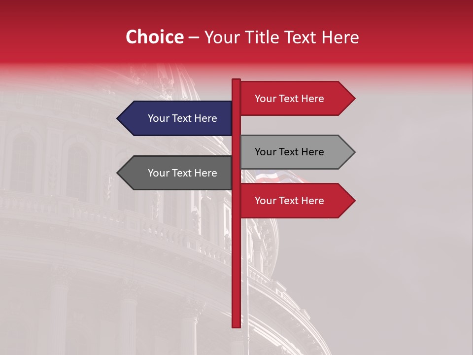 Senate Dome Washington PowerPoint Template