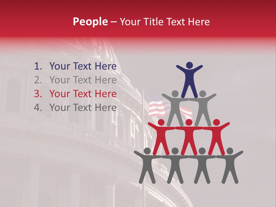 Senate Dome Washington PowerPoint Template
