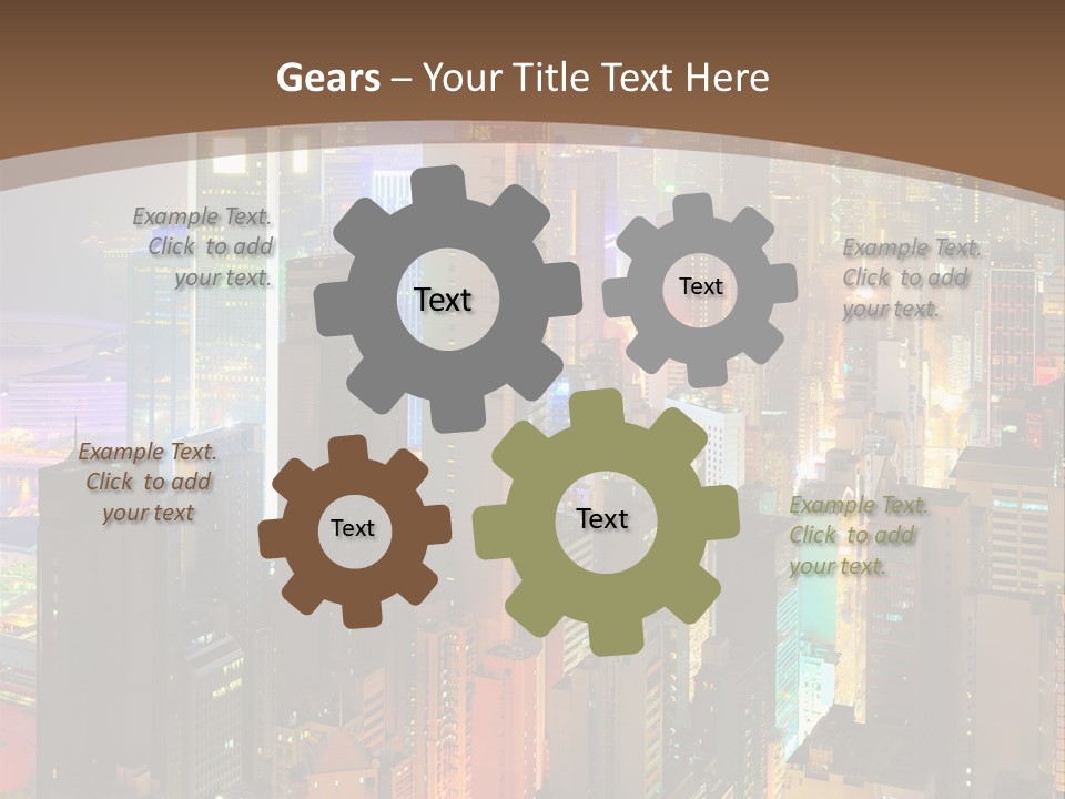 Give Happiness Hand PowerPoint Template