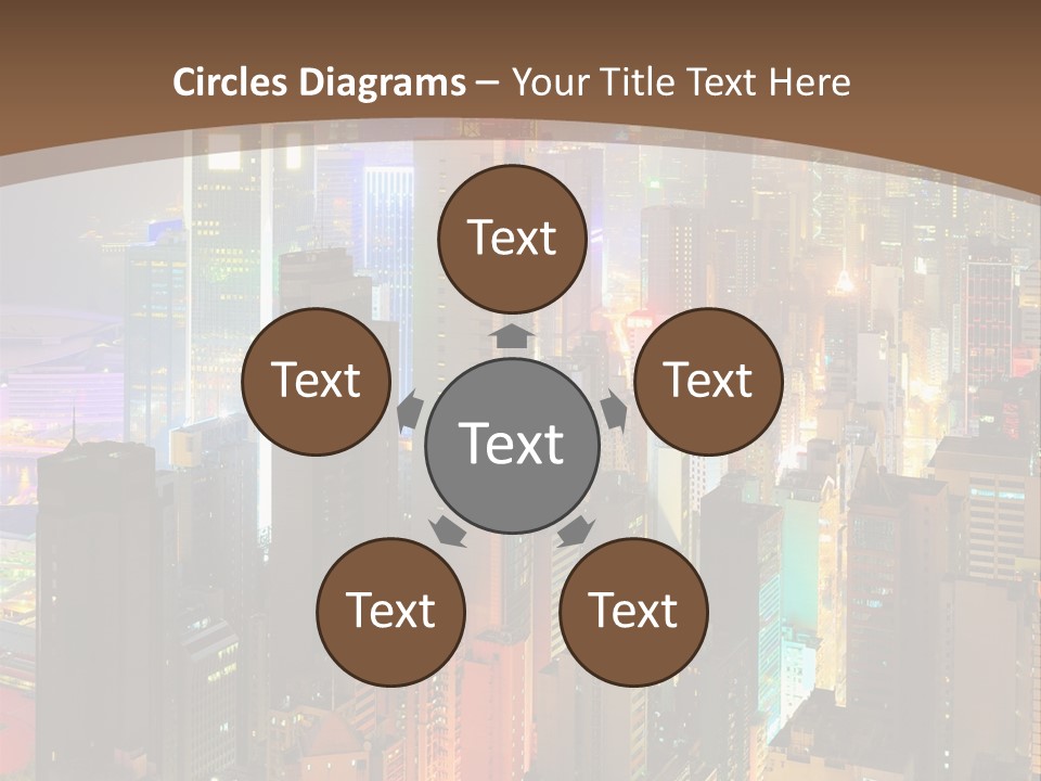 Give Happiness Hand PowerPoint Template