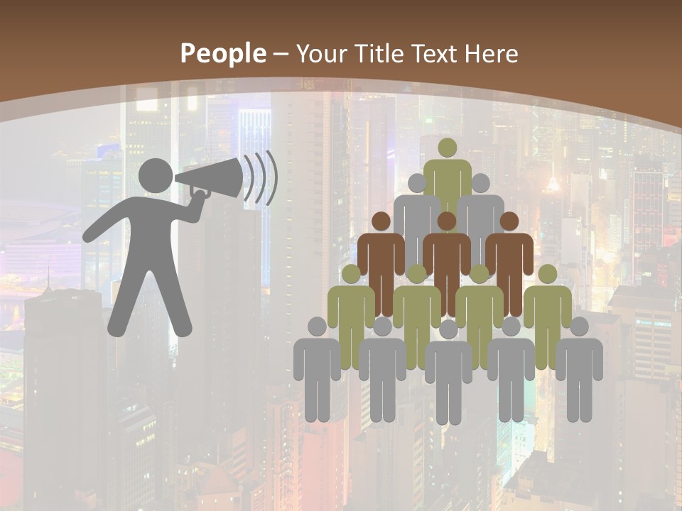 Give Happiness Hand PowerPoint Template