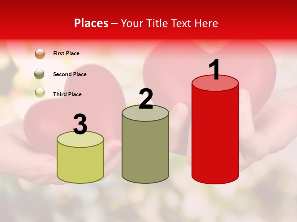 Give Happiness Hand PowerPoint Template