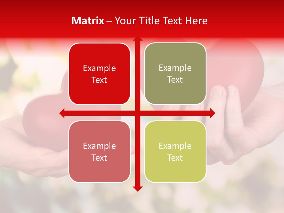 Give Happiness Hand PowerPoint Template