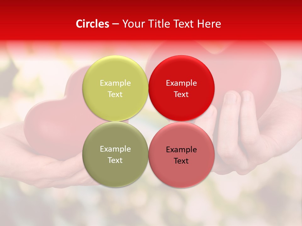 Give Happiness Hand PowerPoint Template