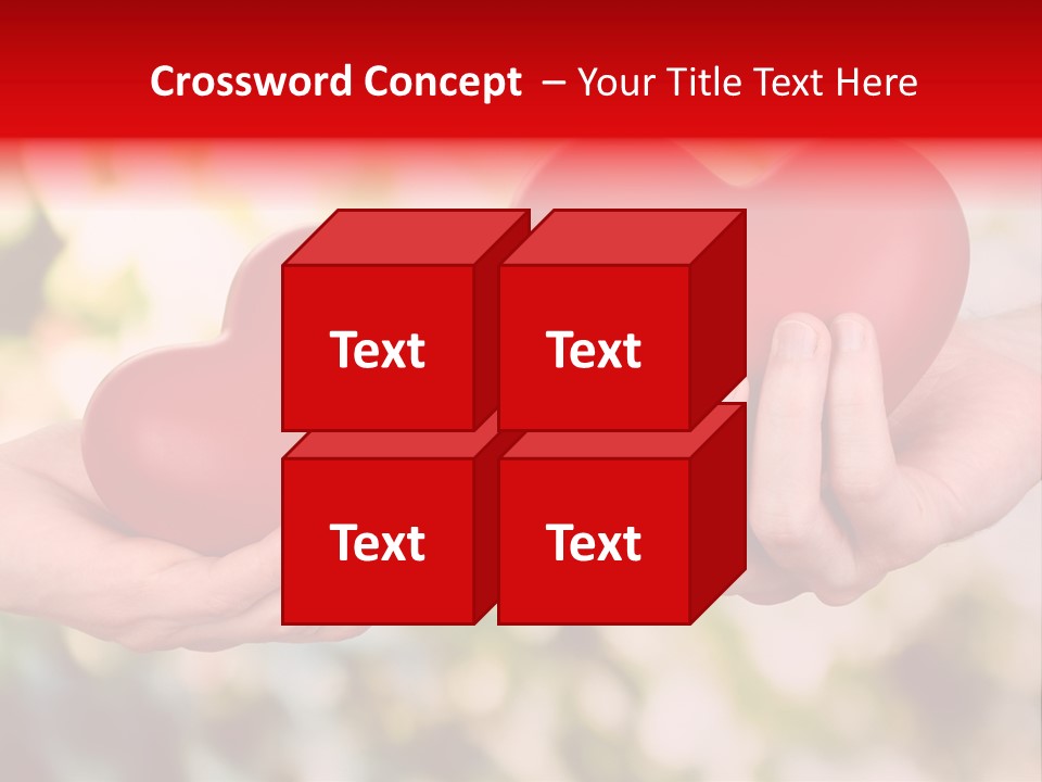Give Happiness Hand PowerPoint Template